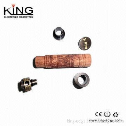 2014 Newest wooden e-cigarette, mechanical mod/X-fire with 1,100mAh capacity battery